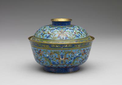 图片[2]-Copper lidded bowl in cloisonne enamels, Qing dynasty (1644-1911)-China Archive